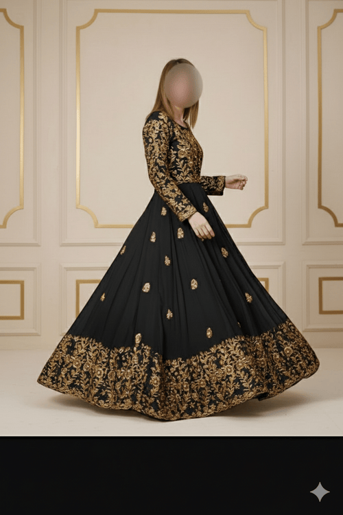 2 - Piece Embroidered Silk Maxi Set - U.HCOLLECTION9627